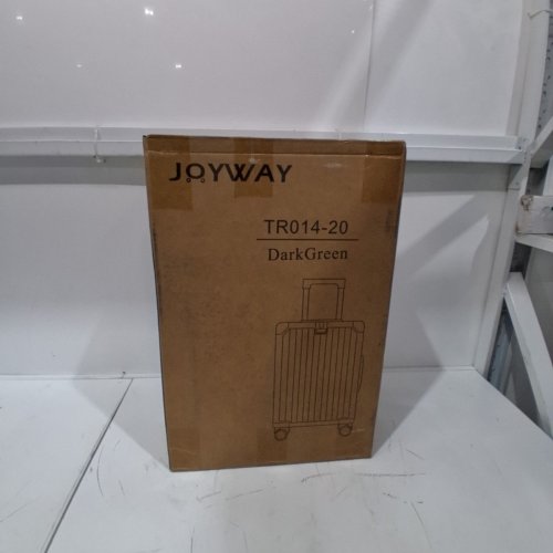 JOYWAY CARRY-ON HARD SHELL LUGGAGE WITH TSA LOCKS, CUPHOLDER, 360 WHEELS, AND USB CHARGING PORT - 20" - DARK GREEN (MODEL: TR014-20) image 2