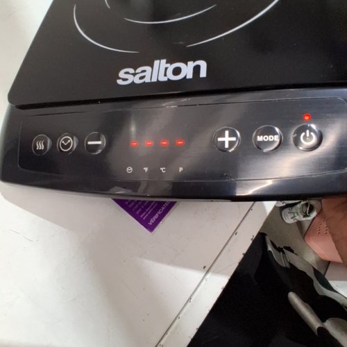 SALTON PORTABLE INDUCTION COOKTOP - BLACK - (ID1948) image 2