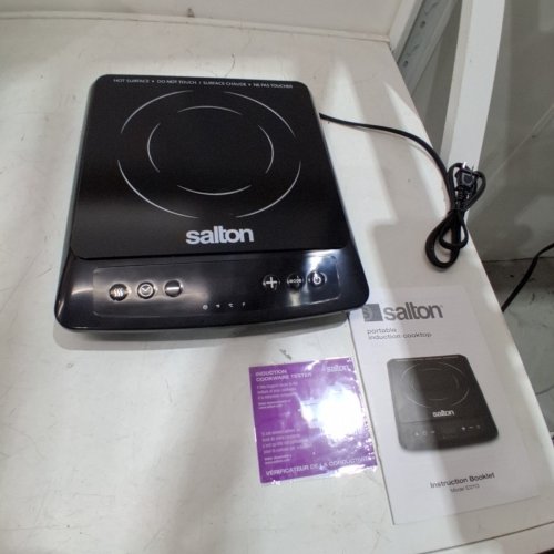 SALTON PORTABLE INDUCTION COOKTOP - BLACK - (ID1948) image 3