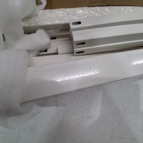 CARBON STEEL OUTDOOR HANDRAIL - 3-4 STEPS - 48.8" X 39" - WHITE (MODEL: BP-34-W) image 3
