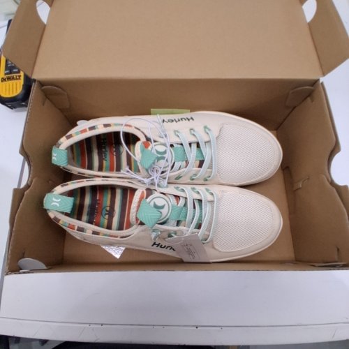 WOMEN'S HURLEY CASTAIC SNEAKER - SIZE 9 - BEIGE/GREEN (STYLE: 5566709) image 2