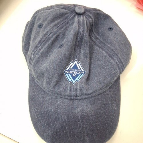 UNISEX ADULT'S VANCOUVER WHITECAPS FC BASEBALL CAP HAT - ONE SIZE - NAVY BLUE image 2