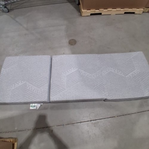 TRI-FOLD MEMORY FOAM MATTRESS TOPPER - TWIN - 4" - GREY (MODEL: ECO-FM-T) image 2