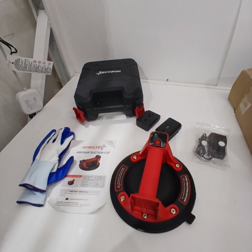 ELECTRIC MULTI PURPOSE VACUUM SUCTION CUP LIFTER WITH DIGITAL DISPLAY - 8"; 3.7 V; 3.5W - 518LB MAX - RED AND BLACK image 4