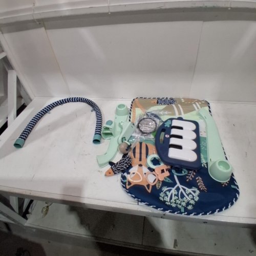 FISHER-PRICE BABY PLAYMAT KICK & PLAY PIANO GYM WITH MUSIC - NAVY FAWN (MODEL: HKX37) image 3