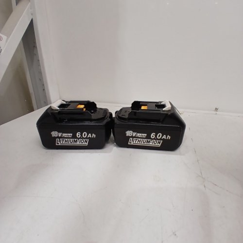 2PK LITHIUM ION BATTERY - 18V 6AH - FOR MAKITA TOOLS (MODEL: BL1860B) image 2