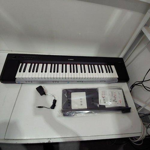 YAMAHA PIAGGERO 61-KEY DIGITAL PIANO WITH SEMI-WEIGHTED TOUCH SENSITIVE KEYS - LIGHTWEIGHT, PORTABLE, MUSIC STAND, BUILT-IN SPEAKERS - BLACK (MODEL: NP-15B) image 3