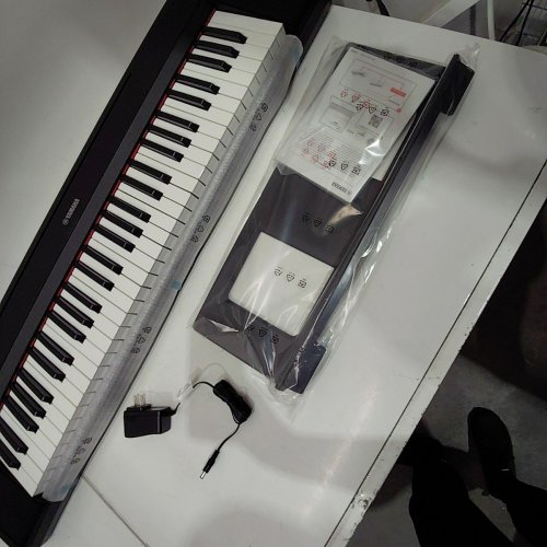 YAMAHA PIAGGERO 61-KEY DIGITAL PIANO WITH SEMI-WEIGHTED TOUCH SENSITIVE KEYS - LIGHTWEIGHT, PORTABLE, MUSIC STAND, BUILT-IN SPEAKERS - BLACK (MODEL: NP-15B) image 4