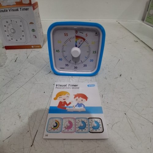 YUNBAOIT VISUAL 60 MINUTE COUNTDOWN TIMER WITH NIGHTLIGHT - BLUE RAINBOW (MODEL:VT01) image 2