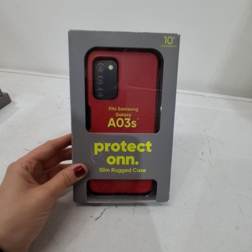 ONN. SLIM RUGGED PHONE CASE FOR SAMSUNG GALAXY A03S - RED (MODEL:WIARED100076021) image 4