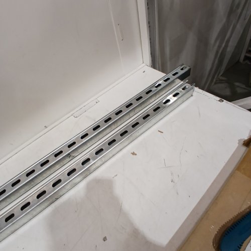 4PK STEEL STRIP GROOVE BACK UNISTRUT CHANNEL TROLLEY - 60" - STAINLESS STEEL image 5