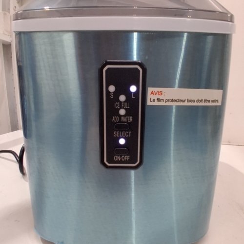 EUHOMY COUNTERTOP ICE MAKER MACHINE WITH HANDLE / BASKET & SCOOP - SILVER (MODEL: IM-01X/IM008-BSI-CAEH) image 2