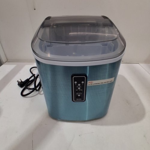 EUHOMY COUNTERTOP ICE MAKER MACHINE WITH HANDLE / BASKET & SCOOP - SILVER (MODEL: IM-01X/IM008-BSI-CAEH) image 3
