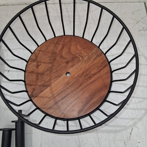 OVER & BACK 2-TIER WIRE METAL FRUIT BASKET - BLACK/ACACIA WOOD (MODEL : 1986459) image 5