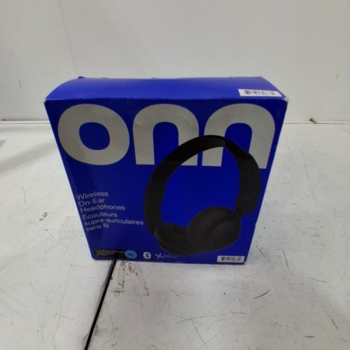ONN. WIRELESS ON-EAR HEADPHONES - BLACK (ITEM: 2603B) image 2