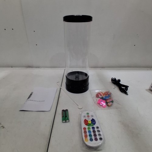 SENCU SENSORY FISH LAMP, 4 FISH INCLUDED - 11.35" H - BLACK image 3
