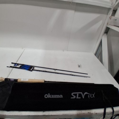 4PC OKUMA SLV FLY FISHING ROD WITH PORTABLE SLEEVE BAG - 9FT - BLACK image 2