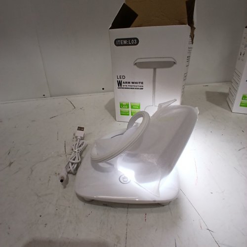 MAYTHANK LED RECHARGEABLE CORDLESS GOOSENECK DESK LAMP - 4200 MAH - WHITE (MODEL: L03) image 2