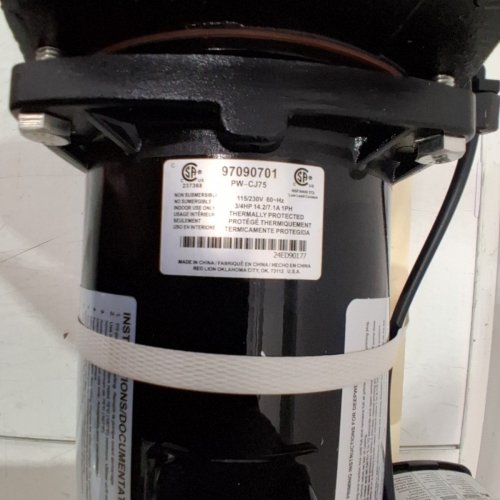 RED LION CAST IRON CONVERTIBLE JET PUMP - 8.1GPM - 3/4HP - BLACK (MODEL: PW-CJ75) image 7
