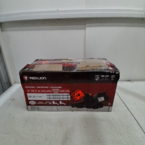 RED LION CAST IRON CONVERTIBLE JET PUMP - 8.1GPM - 3/4HP - BLACK (MODEL: PW-CJ75) image 8