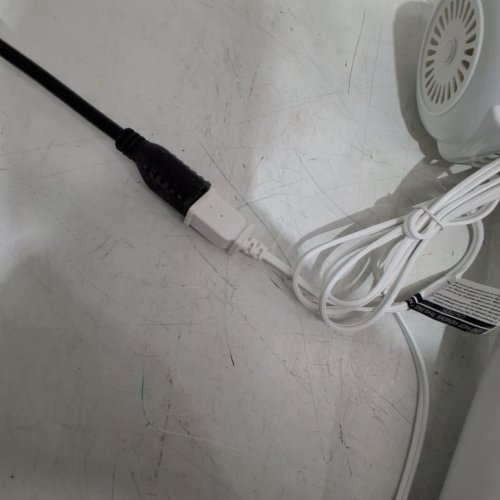 TOOLTECH 3-SPEED OSCILLATING PEDESTAL FAN - 16" - WHITE (MODEL: 100077) image 2