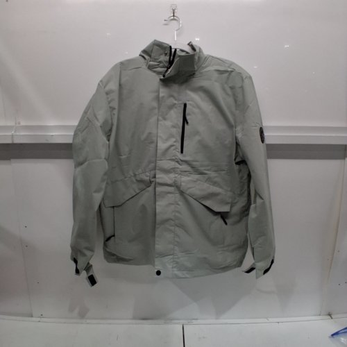 MENS WATERPROOF HIKING WINDBREAKER - GREY image 2
