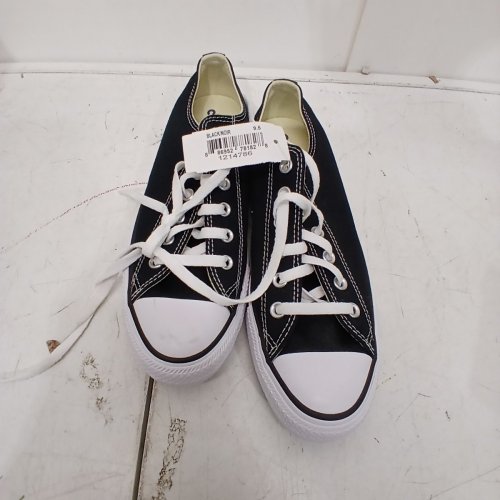 ADULT UNISEX CONVERSE CHUCK TAYLOR ALL STAR OX LOW TOP SNEAKERS - M: 7.5/ W: 9.5 - BLACK WHITE (MODEL:M9166C) image 3