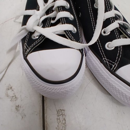 ADULT UNISEX CONVERSE CHUCK TAYLOR ALL STAR OX LOW TOP SNEAKERS - M: 7.5/ W: 9.5 - BLACK WHITE (MODEL:M9166C) image 4