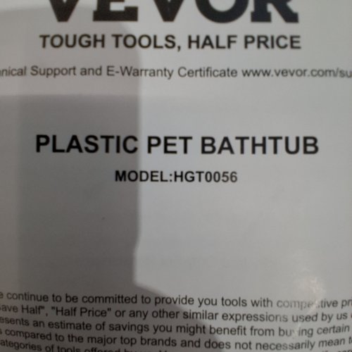 VEVOR FOLDABLE DOG PET BATHTUB ELEVATED SHOWER STATION - SMALL AND MEDIUM - BLUE (MODEL: HGT0056) image 2