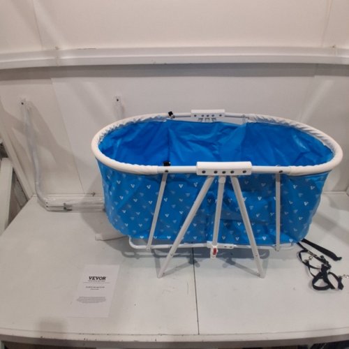VEVOR FOLDABLE DOG PET BATHTUB ELEVATED SHOWER STATION - SMALL AND MEDIUM - BLUE (MODEL: HGT0056) image 3
