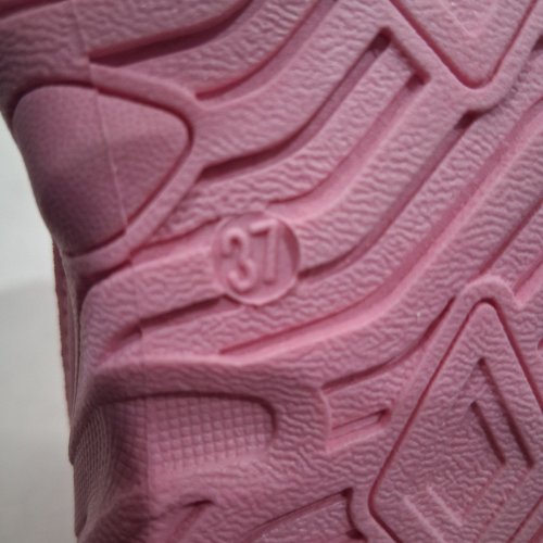 WOMEN'S KLUBISTAR MESH HOOK AND LOOP RUNNING SNEAKERS - SIZE 6.5 - PINK image 5