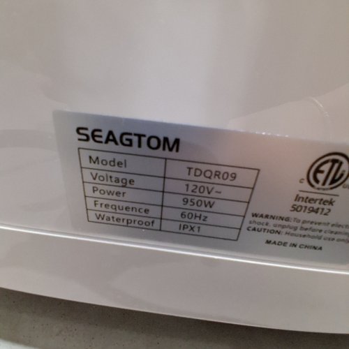 SEAGTOMPORTABLE COUNTERTOP MINI APARTMENT DISHWASHER - WHITE/BLACK (MODEL: TDQR09) image 3
