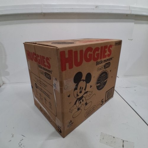 128PK BABY DISNEY HUGGIES LITTLE MOVERS HUGGFIT 360 DIAPERS - SIZE 5 - MICKEY MOUSE image 2
