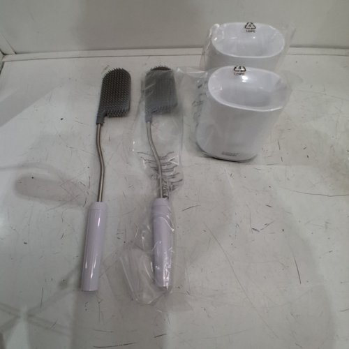 2PK JOSEPH JOSEPH FLEX LITE TOILET BRUSH SET - WHITE (MODEL: 1796144) image 2