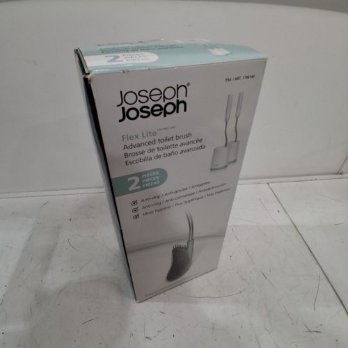 2PK JOSEPH JOSEPH FLEX LITE TOILET BRUSH SET - WHITE (MODEL: 1796144) image 3
