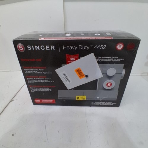 SINGER HEAVY DUTY SEWING MACHINE - GREY (MODEL: 4452) image 5