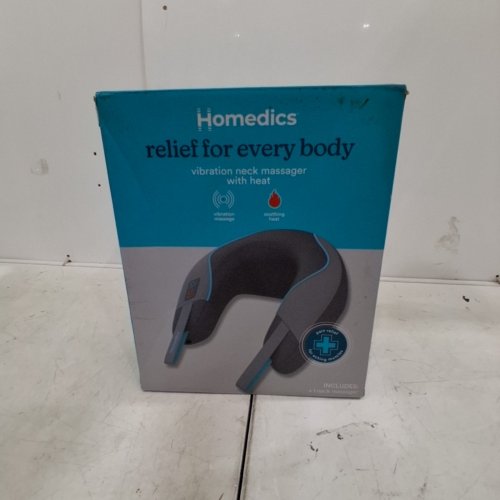 HOMEDICS VIBRATION NECK MASSAGER WITH HEAT - GRAY AND BLUE (MODEL: MSQ-216HJ-GY) image 5