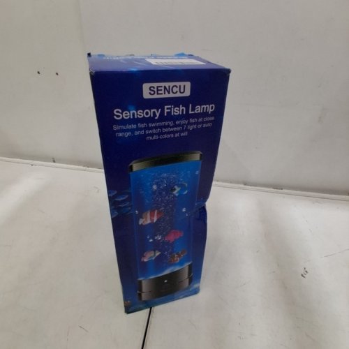 SENCU SENSORY BUBBLE FISH LAMP WITH REMOTE CONTROL - 11.35" H - BLACK image 5