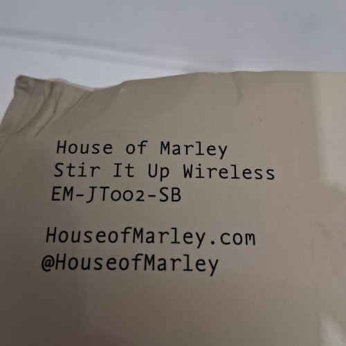 HOUSE OF MARLEY STIR IT UP BELT-DRIVEN WIRELESS BLUETOOTH TURNTABLE - NATURAL/SIGNATURE BLACK (MODEL: EM-JT002-SB) image 9