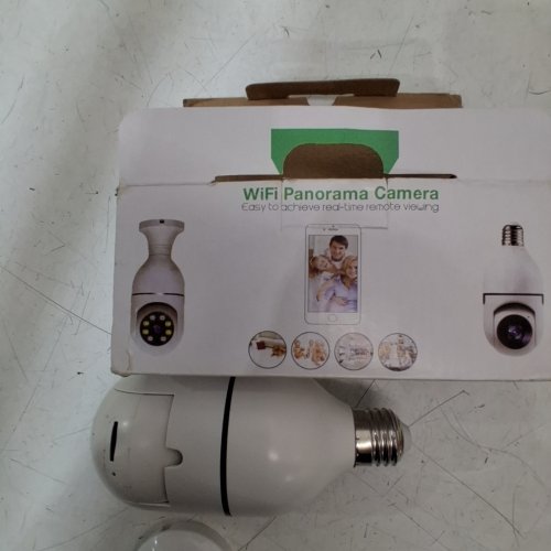 LIGHT BULB WIFI PANORAMA CAMERA - WHITE image 2