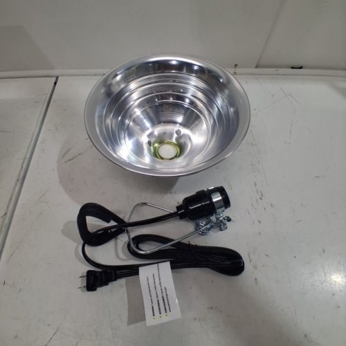 SIMPLE DELUXE ALUMINUM REFLECTOR CLAMP LAMP - 8.5" REFLECTOR, 150W, 6FT CORD - SILVER/BLACK image 4