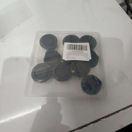10PC CAR BUMPER HOLE PLUGS - BLACK image 4
