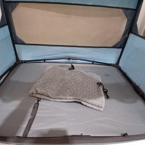 JOYTUTUS PET PLAYPEN FOLDABLE DOG CRATE - BLUE AND BLACK image 3