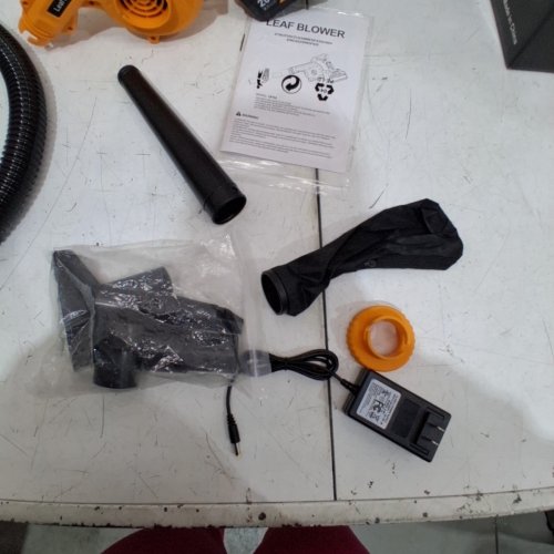 11PC CORDLESS LEAF BLOWER WITH BATTERY- 20V - YELLOW (MODEL: LB13A) image 4
