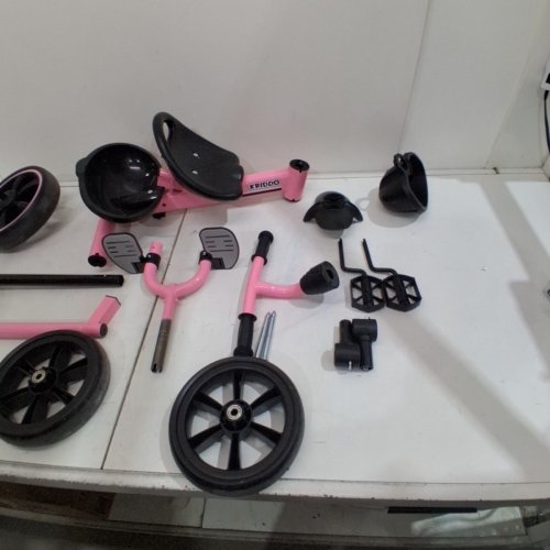 KRIDDO 2-IN-1 TODDLER TRICYCLE EXTENDED PUSH HANDLE FOR EFFORTLESS PUSH & FOLDABLE FRONT FOOTREST - 3 TO 5 YEARS - PINK (MODEL: TC011-PINK) image 5