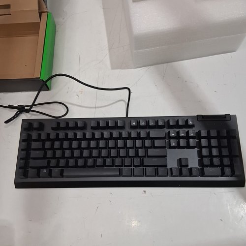 RAZER BLACKWIDOW V4 X MECHANICAL GAMING KEYBOARD, GREEN SWITCHES TACTILE & CLICKY - BLACK (MODEL: RZ03-04700200-R3U1) image 3