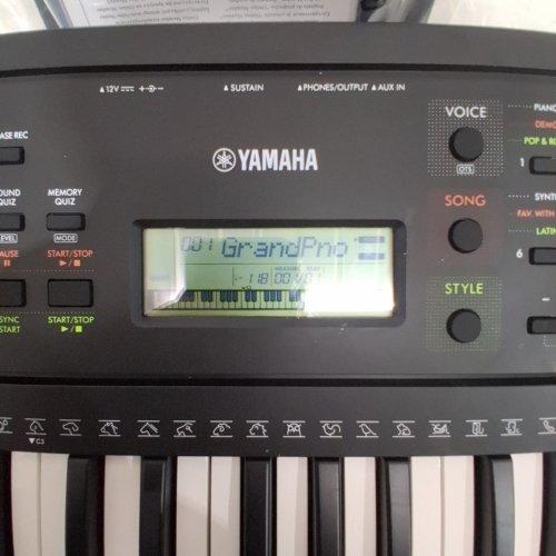 YAMAHA 61-KEY PORTABLE ELECTRIC KEYBOARD WITH LESSON FUNCTION, SMART CHORD, & RECORD FUNCTION - BLACK (MODEL: PSR-E283) image 2