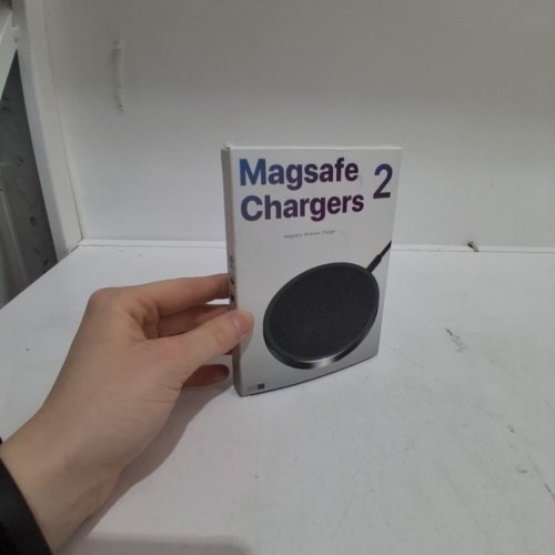 2PK MAGEASE MAGNETIC WIRELESS CHARGER - CHARGING PAD COMPATIBLE WITH IPHONE, AIRPODS 3/2/PRO, WITH USB-C CABLE AND USB-A CONVERTER -BLACK (MODEL: HYS07) image 3