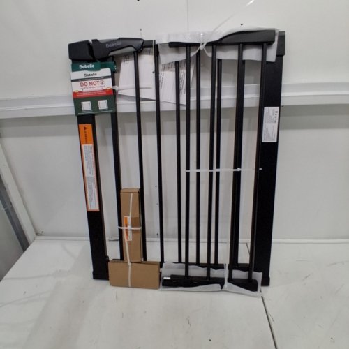 BABELIO PRESSURE MOUNTED METAL BABY GATE - 30" X 26"- 40" - BLACK (MODEL: CB-M-101) image 2