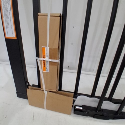 BABELIO PRESSURE MOUNTED METAL BABY GATE - 30" X 26"- 40" - BLACK (MODEL: CB-M-101) image 3